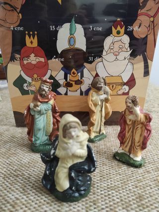 4 figuras Belén / Pesebre Navideño