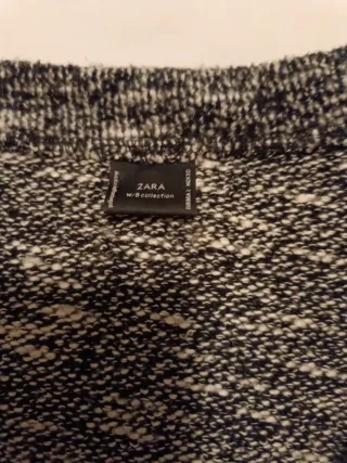 Jersey Zara Mujer Negro Blanco
