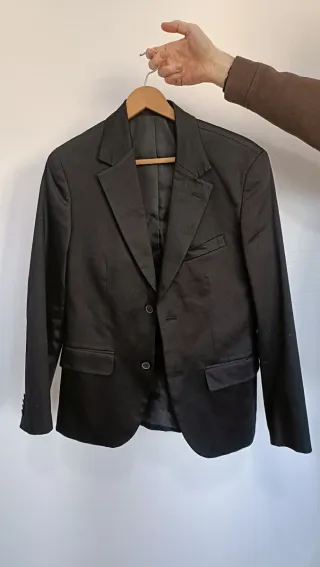 Traje negro hombre