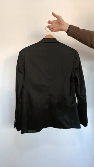 Traje negro hombre