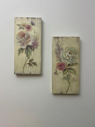 Cuadros decorativos flores y mariposas