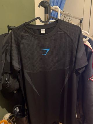 camiseta Gymshark Onyx 5.0 Camiseta Azul Talla M