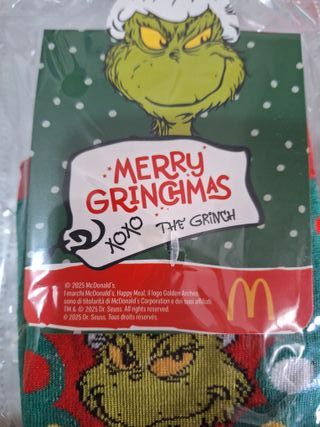 Calze Natale McDonald's Grinch Merry Grinchmas