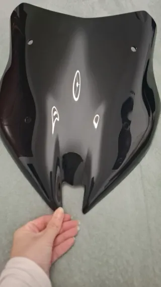 Visera moto negra