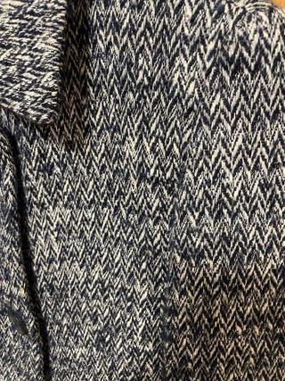 Abrigo Zara Azul y Blanco