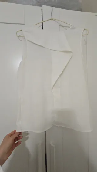 Blusa Zara Blanca Talla S