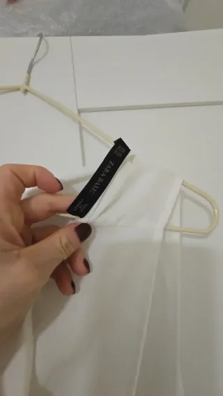 Blusa Zara Blanca Talla S