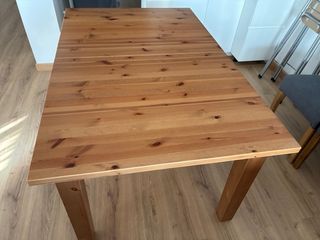 Mesa comedor extensible madera