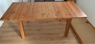 Mesa comedor extensible madera