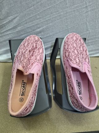 Scarpe senza lacci rosa glitter taglia 35 donna