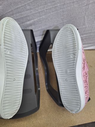 Scarpe senza lacci rosa glitter taglia 35 donna