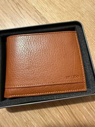 Cartera piel hombre Miguel Bellido marrón