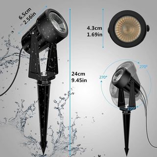 4 Faretti LED da Esterno 46FT/14m 4x2W