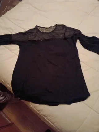 Jersey Zara Mujer Talla L Negro