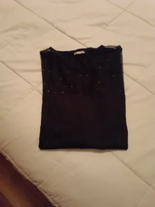 Jersey Zara Mujer Talla L Negro