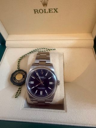 Reloj Rolex Oyster Perpetual 41mm Azul