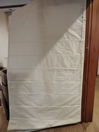 Tenda a rullo beige/bianco