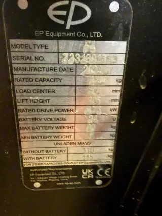 Transpaleta eléctrica EP