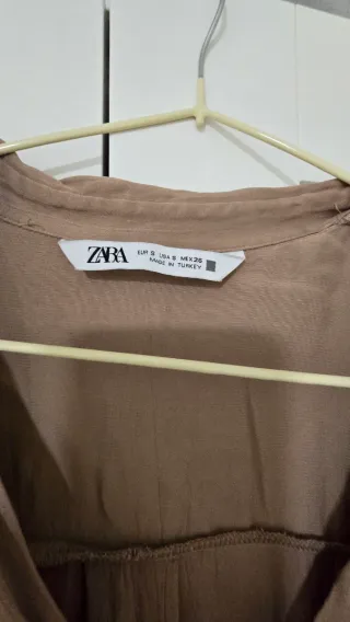 Camisa satinada Zara Talla S