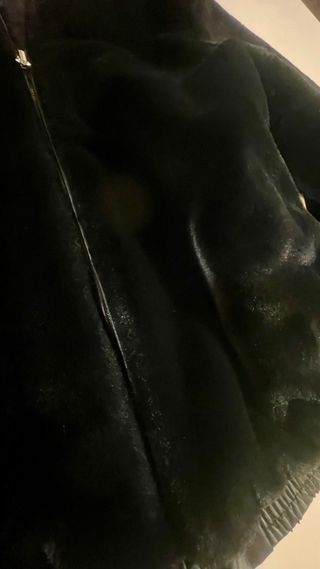 Giubbotto bomber double face pelliccia ecologica