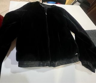 Giubbotto bomber double face pelliccia ecologica