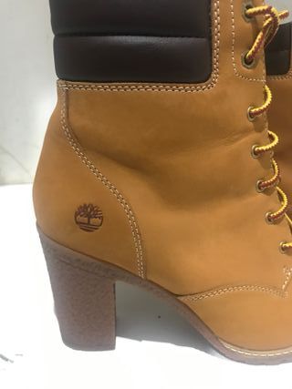 Botas Timberland Tacón Beige/Marrón