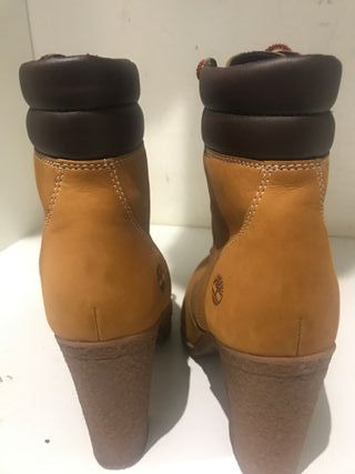 Botas Timberland Tacón Beige/Marrón