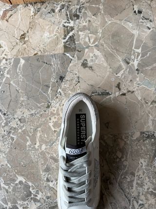 golden goose Donna Sneakers Bianche Argento