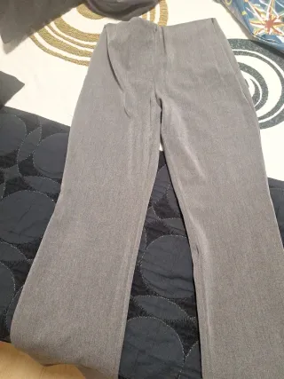 Pantalones Zara Mujer Grises
