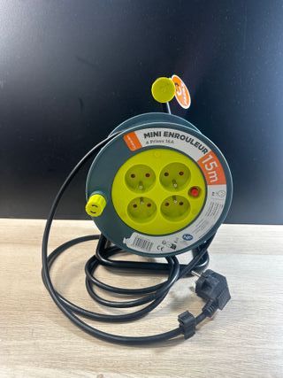 Zenitech - Carrete doméstico 15m 3G1 mm² - Anís