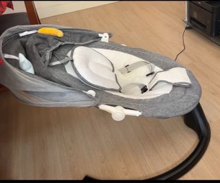 Silla Mecedora Eléctrica Bebé Gris