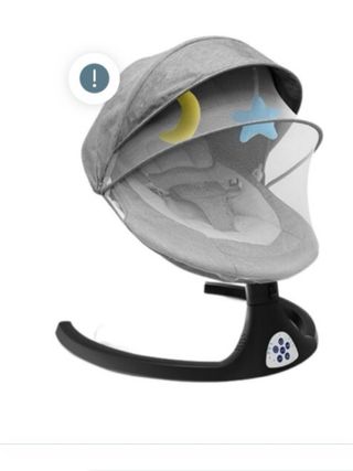 Silla Mecedora Eléctrica Bebé Gris