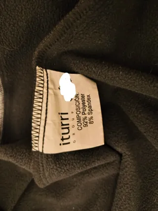 Chaqueta polar Iturri verde y gris Talla XL