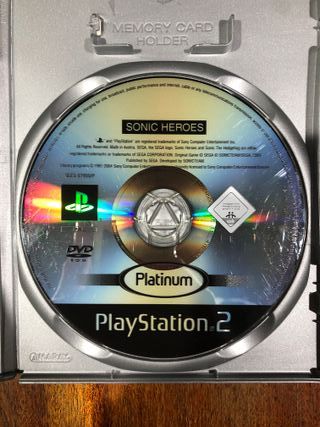 Sonic Heroes ps2 platinum