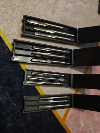 Juego de machos HSS DIN 352 M3, M4, M5, M6