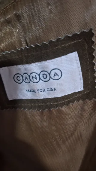 Chaqueta de piel marrón