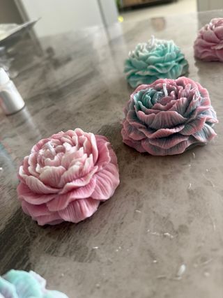 Candela Peonia artigianale