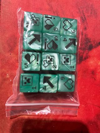 12 Dados Minecraft Creeper CraftBowl JABA