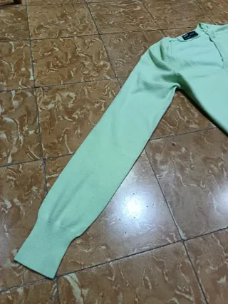 Jersey fino Zara verde mujer