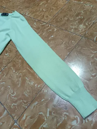 Jersey fino Zara verde mujer