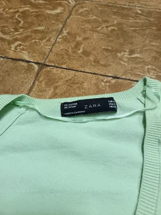 Jersey fino Zara verde mujer