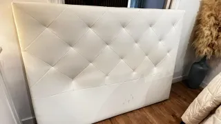 Cabecero de cama blanco