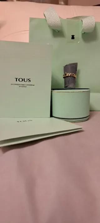 Anillo Tous Love Plata Baño de oro 18 kt