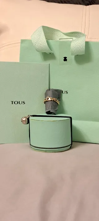 Anillo Tous Love Plata Baño de oro 18 kt