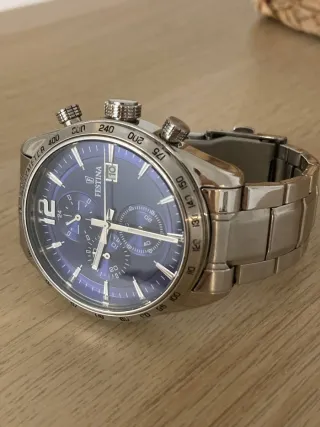 Reloj Festina Cronógrafo Hombre Azul y Plateado