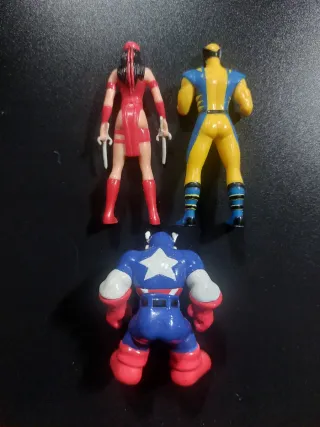 Set 3 Figure Marvel: Daredevil, Wolverine, Capitan