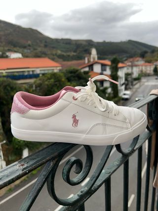 Zapatillas Polo Ralph Lauren Blancas y Rosas