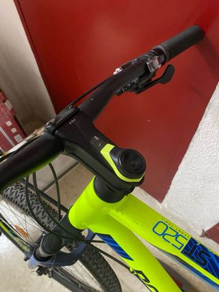 Bicicleta Rockrider MTB Verde Neón