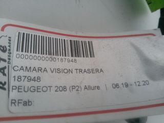 CAMARA VISION TRASERA PEUGEOT 208 (P2) Allure   |   06.19 - 12.20