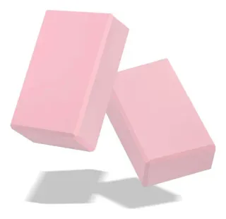 Bloques de espuma rosa para yoga